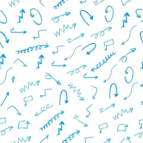Simple Vector Blue Seamless Pattern arrow with for background, banner wrappin イラスト素材