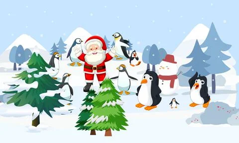 Simple vector card with christmas tree made from paper Stock Illustration