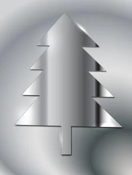 Simple vector christmas tree Stock Illustration