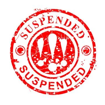 Simple Vector Circle Red Grunge Rubber Stamp Effect, Suspended, isolated on w Stock Illustration