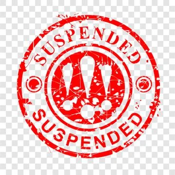 Simple Vector Circle Red Grunge Rubber Stamp Effect, Suspended at transparent Stock Illustration