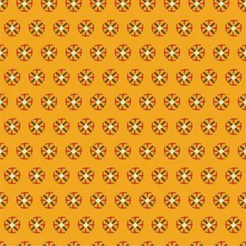 Simple vector design pattern tiny elements orange 스톡 일러스트