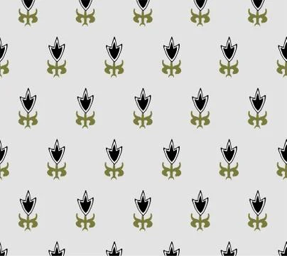 Simple vector design pattern tiny elements flower Stock Illustration