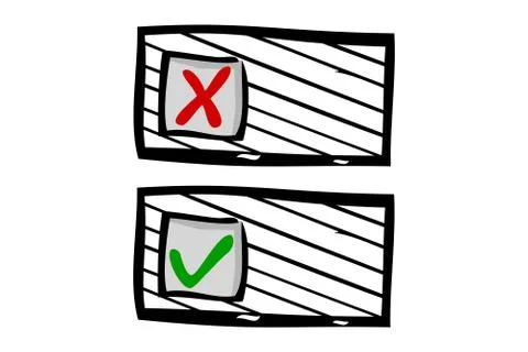 Simple Vector Doodle Hand Draw Sketch on off oval Button or Switch Stock Illustration
