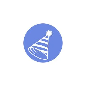 Simple vector flat art round icon of holiday hood Иллюстрация