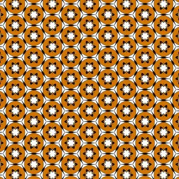 Simple vector floral autumn pattern Stock Illustration