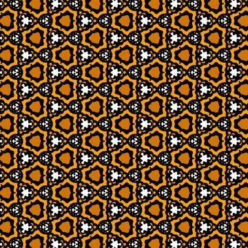Simple vector geometric pattern in orange Stock Illustration