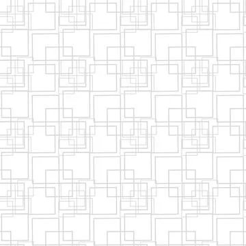 Simple vector geometric seamless pattern with black lines texture on white Illustrazione stock