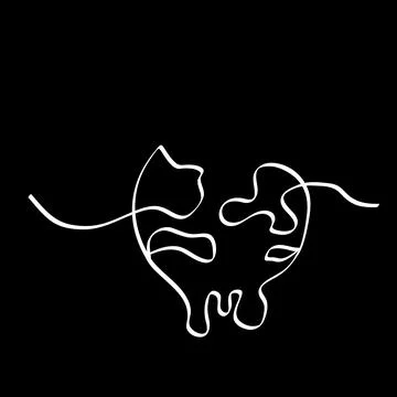 Simple vector global warming illustrating, sketch melting world, single one.. Stock Illustration