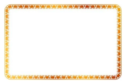 Simple vector gold golden basic shape Frame, for certificate, placard or el.. Illustrazione stock