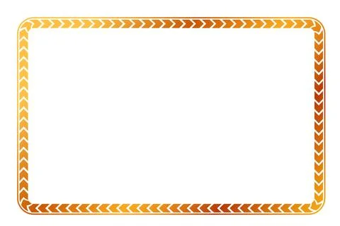 Simple vector gold golden basic shape Frame, for Certificate, Placard or el.. Stock Illustration