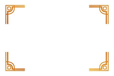 Simple vector golden Frame, Double outline, for Certificate, Placard or lun.. Stock Illustration