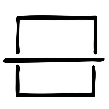 Simple vector hand draw doodle, barcode scanner, isolated on white Stock Illustration