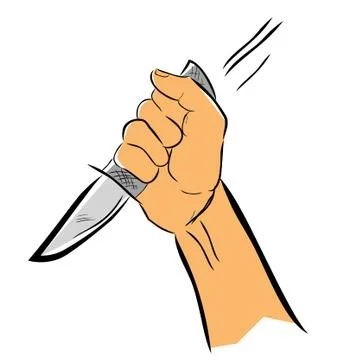 Simple Vector Hand Draw Skecth, Illustration for Murder or Criminal, Isolated Stock Illustration