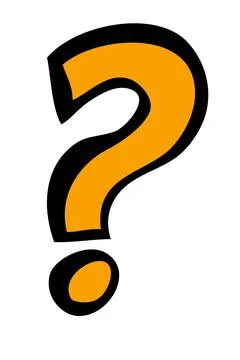 Simple Vector Hand Draw Sketch, Thin Marker, Question Mark, Isolated on White Illustrazione stock