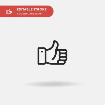 Like Simple vector icon. Illustration symbol design template for web mobile U Stock Illustration
