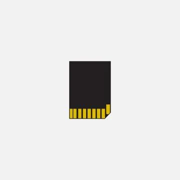 Simple vector icon: SD card Illustrazione stock