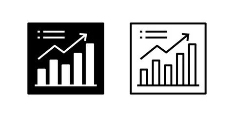 A simple vector icon set representing analytics charts, ideal for data visu.. Stock Illustration