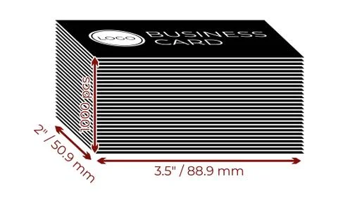 Simple vector icon of a stack of 1000 pcs pocket calendars 100x70 mm with logo Stock Illustration