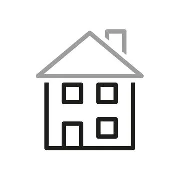 Simple vector icons related to real estate. Vector illustration. Stock Illustration