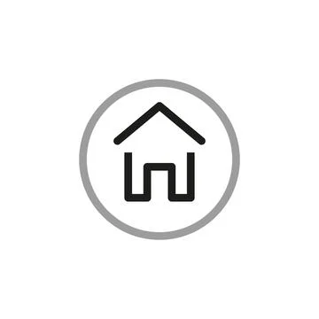 Simple vector icons related to real estate. Vector illustration. Stock Illustration