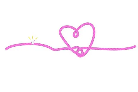 Simple Vector Illustration for Complicated Normal Love Relationship, Torn Pin Иллюстрация