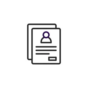 Simple vector illustration depicting stacked document or forms relating to .. Illustrazione stock