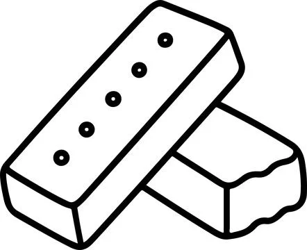 Simple vector illustration of erasers Illustrazione stock
