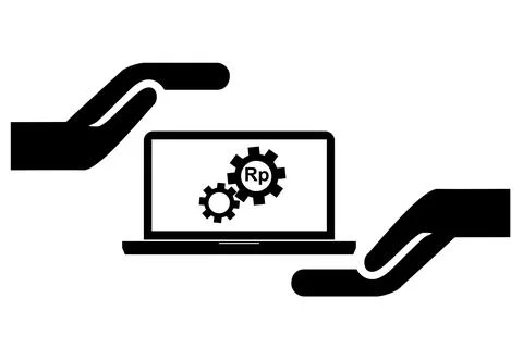 Simple vector illustration hand keep notebook as a asset, isolated on white Stock Illustration