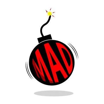 Simple vector illustration for mad explotion Stock Illustration