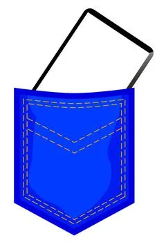 Simple Vector Illustration Smartphone in the Back Pocket Stock Illustration