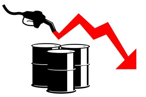 Simple Vector Illustration for World Oil Crisis Illustrazione stock