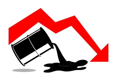 Simple Vector Illustration for World Oil Crisis Illustrazione stock