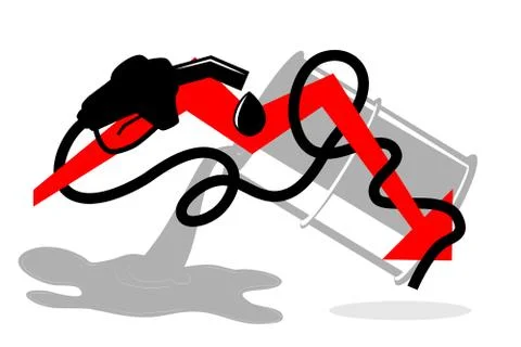 Simple Vector Illustration for World Oil Crisis Stock Illustration