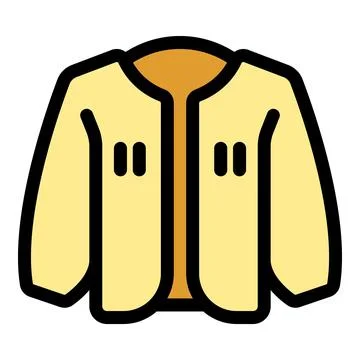 Simple vector illustration of a yellow work jacket, symbolizing a professiona Stock Illustration