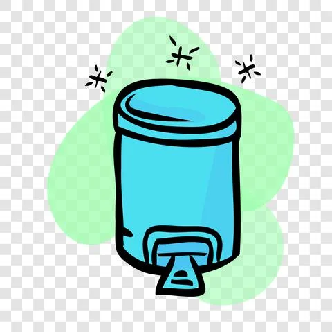 Simple Vector Light Blue Hand Draw Sketch of sparkling Closed Clean and tidy  Stock Illustration