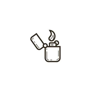 Simple vector line art lightener icon Stock Illustration