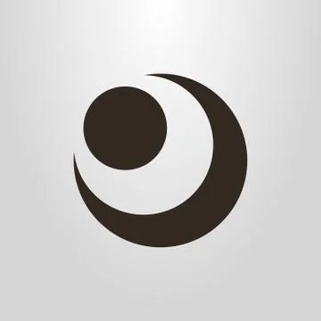  simple vector pictogram of the abstract figure of the moon and sun Ilustración de archivo