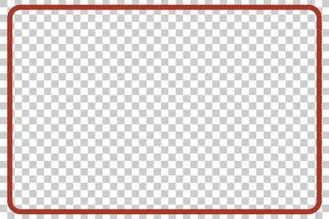 Simple Vector rectangle frame from brown rope for your element design Stock Illustration