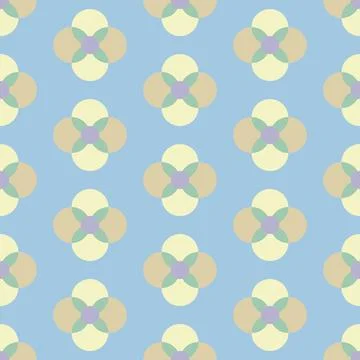 Simple Vector Repeatable Floral Pattern 스톡 일러스트