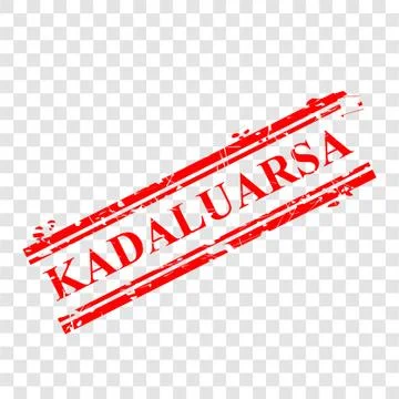 Simple Vector Rubber Stamp Effect, Kadaluarsa, Expired in Indonesia Language  Stock Illustration