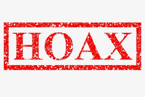 Simple Vector Rubber Stamp, Hoax, Mark for Fake News Stock Illustration