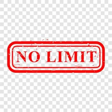 Simple Vector, Scratch Red Rubber Stamp, Unlimited, at transparent effect bac Stock Illustration