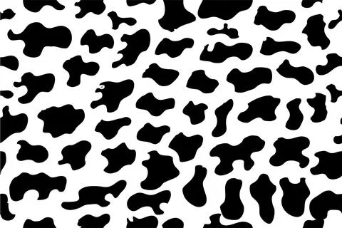 Simple Vector Seamless background, Cow Skin Stock Illustration