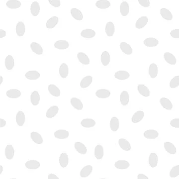 Simple vector seamless pattern with chaotic ovals Stock Illustration