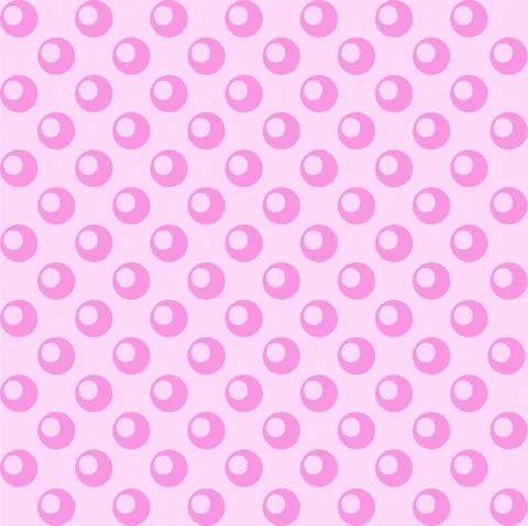 Simple Vector Seamless pink Polka Dot pattern イラスト素材