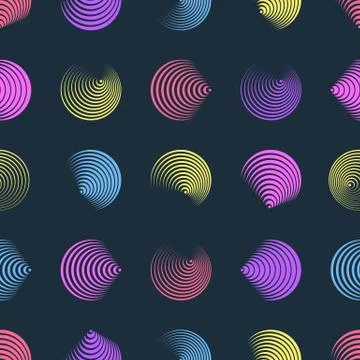 Simple vector seamless web pattern with circles Stock Illustration