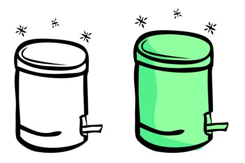 Simple Vector Set Outline Hand Draw Sketch of sparkling Closed Clean and tidy Stock Illustration