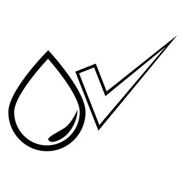 Simple Vector Sign, Blood Check, Isolated on White Illustrazione stock