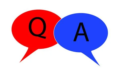 Simple Vector Sign, Question and Answer Stock Illustration